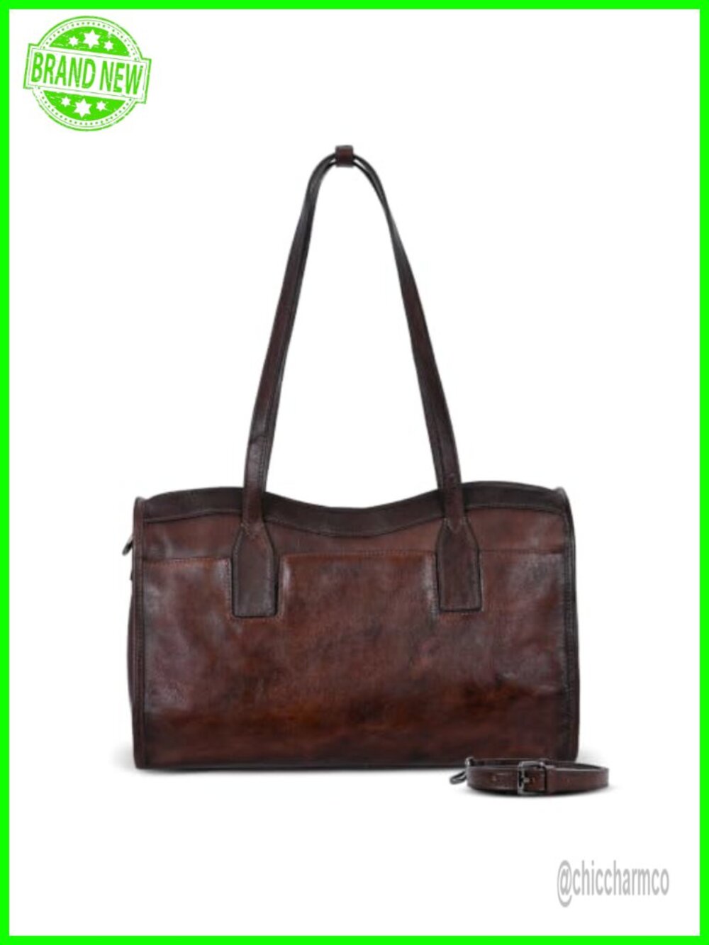 Genuine Leather Shoulder Bag Large Tote Handbag Purse Hobo